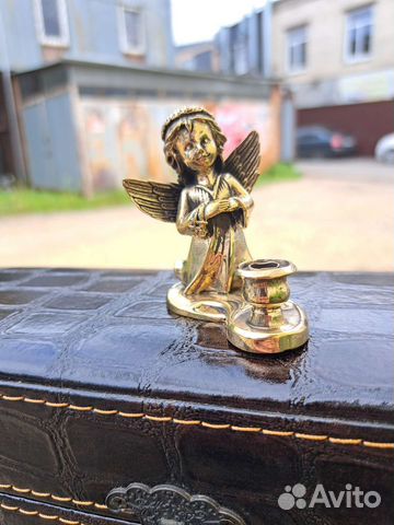 Подсвечник ангел. Бронза. Художественное литье купить с доставкой Подсвечник ангел. Бронза. Художественное литье