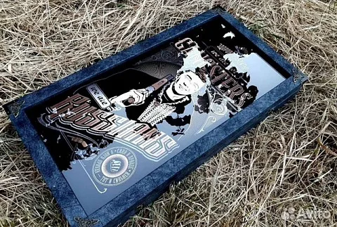 Нарды под стеклом «Брат» в подарок