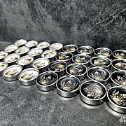 На память: Комплект стальных фишек для нард «Золотая корона» — фотография 3