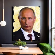 В подарок: Картина «В.В. Путин» с фотопечатью на ониксе — фотография 1