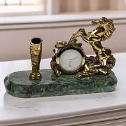 Подарочные бронзовые часы «Конкур с п/п» — фотография 1