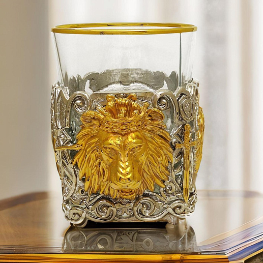 Подарочный бокал для виски "Лев" купить с доставкой Подарочный бокал для виски "Лев"