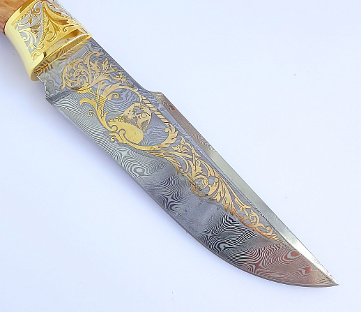 Нож "Сокол" №8 /дамаск/. Златоуст купить с доставкой Нож "Сокол" №8 /дамаск/. Златоуст
