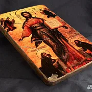 Икона "Спас Смоленский" с припадающими — необычный подарок — фотография 5