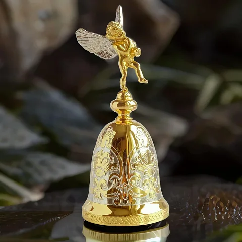 Ручная работа: Колокольчик «Ангелок» с золочением