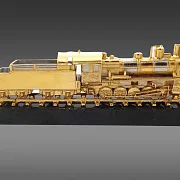 Бронзовый паровоз «Э-7815» на долерите — оригинальный подарок — фотография 2