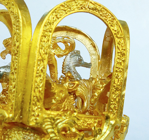 Бронзовый колокольчик "Морская фауна" в золоте. купить с доставкой Бронзовый колокольчик "Морская фауна" в золоте.
