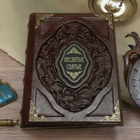 Несвятые святые — книга в кожаном переплёте — необычный подарок