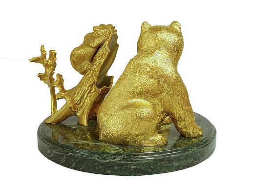 Бронзовая карандашница "Медведи" купить с доставкой Бронзовая карандашница "Медведи"