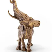 Скульптура «Слон трубит» — оригинальный подарок — фотография 3
