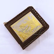 Кожаный зажим «Дракон» — оригинальный подарок — фотография 2
