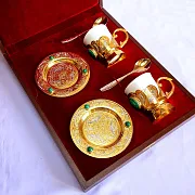 Кофейная пара из фарфора "Дуэт". Златоуст — необычный подарок — фотография 4