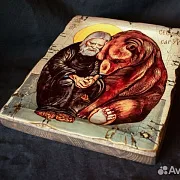 Икона " Серафим Саровский" Старение — необычный подарок — фотография 3
