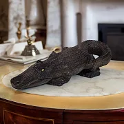 На память: Каменная скульптура «Крокодил», 460×160×70 мм — фотография 1